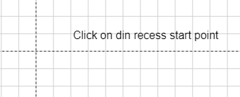 begin placing a din recess object