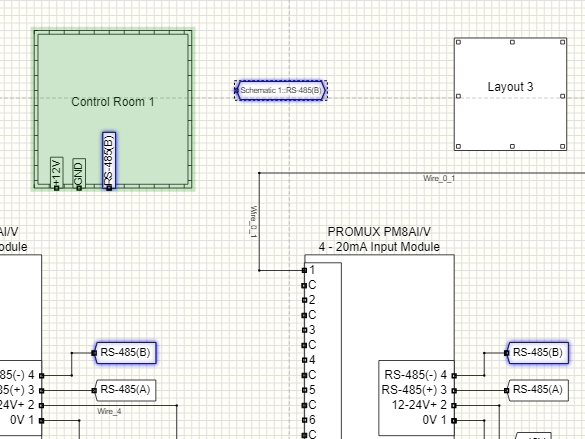image showing hovered on label highlighting sheet entry and other label.