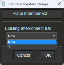 Image of Interconnect Dialog