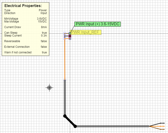 Making a cable component step 2 - add power input electrical object 