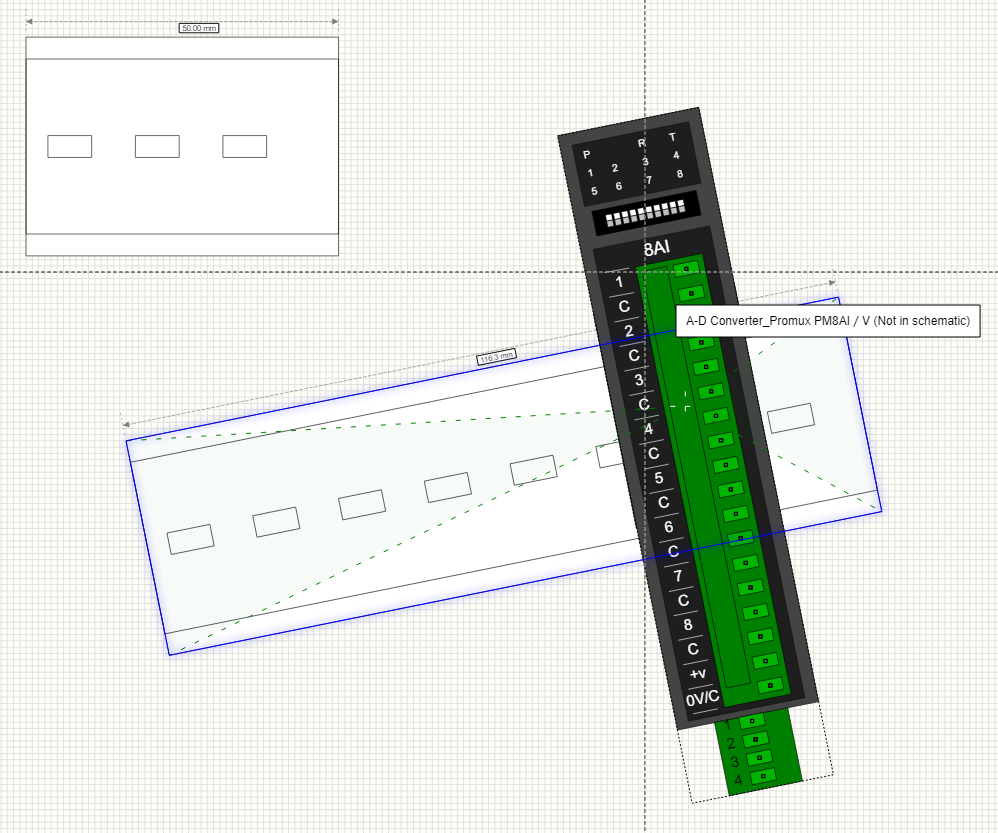 Mounting a dinrecess component to a dinrail