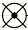 Image of a No-connect object symbol