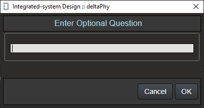 image of Add Optional Question dialog
