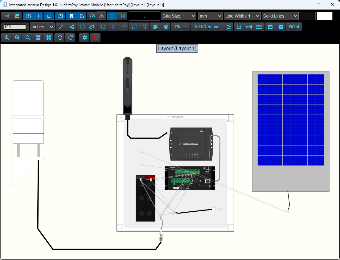 Image of example weather station layout